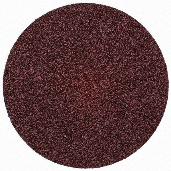 Merit Abrasives - 3" Disc Diam, 36 Grit, Aluminum Oxide Quick Change Disc - Type S Attaching System, Coated, Brown, 20,000 RPM, ALO Series - Eagle Tool & Supply