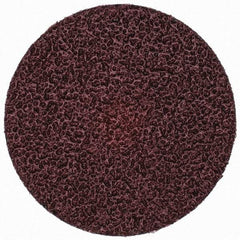 Merit Abrasives - 3" Disc Diam, 24 Grit, Aluminum Oxide Quick Change Disc - Type S Attaching System, Coated, Brown, 20,000 RPM, ALO Series - Eagle Tool & Supply