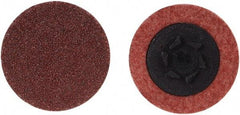 Merit Abrasives - 4" Disc Diam, 60 Grit, Aluminum Oxide Quick Change Disc - Type P Attaching System, Coated, Brown, 12,000 RPM, ALO Series - Eagle Tool & Supply