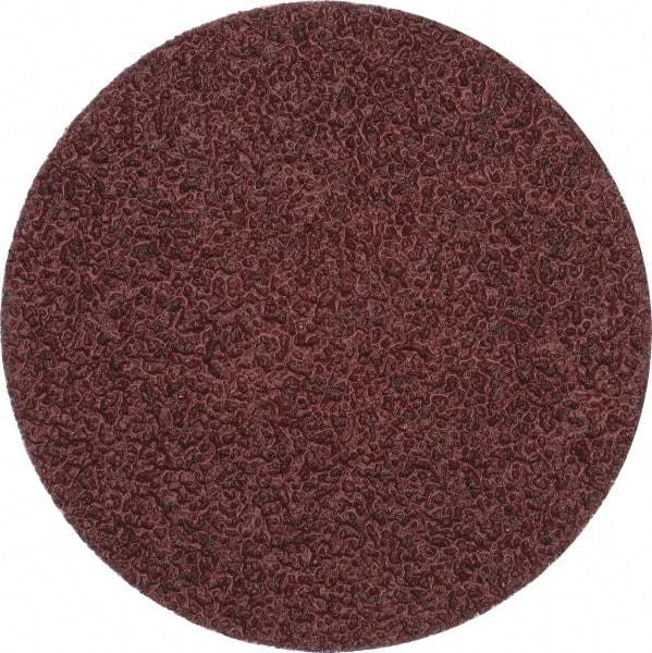 Merit Abrasives - 3" Disc Diam, 36 Grit, Aluminum Oxide Quick Change Disc - Type P Attaching System, Coated, Brown, 20,000 RPM, ALO Series - Eagle Tool & Supply