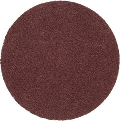 Merit Abrasives - 1-1/2" Disc Diam, 100 Grit, Aluminum Oxide Quick Change Disc - Type P Attaching System, Coated, Brown, 30,000 RPM, ALO Series - Eagle Tool & Supply