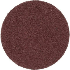 Merit Abrasives - 1-1/2" Disc Diam, 60 Grit, Aluminum Oxide Quick Change Disc - Type P Attaching System, Coated, Brown, 30,000 RPM, ALO Series - Eagle Tool & Supply