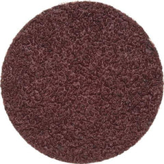 Merit Abrasives - 1-1/2" Disc Diam, 40 Grit, Aluminum Oxide Quick Change Disc - Type P Attaching System, Coated, Brown, 30,000 RPM, ALO Series - Eagle Tool & Supply