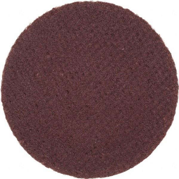 Merit Abrasives - 1" Disc Diam, 320 Grit, Aluminum Oxide Quick Change Disc - Type P Attaching System, Coated, Brown, 40,000 RPM, ALO Series - Eagle Tool & Supply