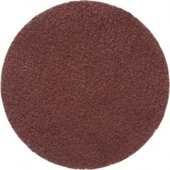 Merit Abrasives - 1" Disc Diam, 120 Grit, Aluminum Oxide Quick Change Disc - Type P Attaching System, Coated, Brown, 40,000 RPM, ALO Series - Eagle Tool & Supply
