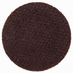 Merit Abrasives - 3/4" Disc Diam, 320 Grit, Aluminum Oxide Quick Change Disc - Type P Attaching System, Coated, Brown, 40,000 RPM, ALO Series - Eagle Tool & Supply