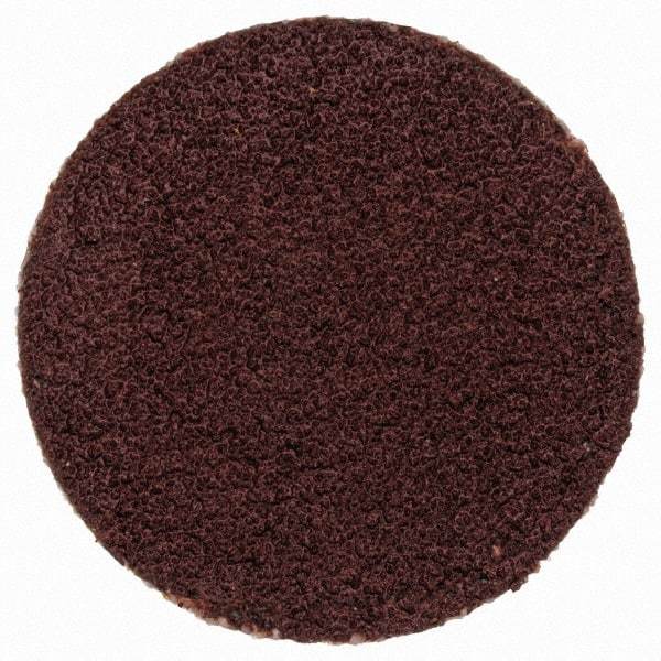 Merit Abrasives - 3/4" Disc Diam, 150 Grit, Aluminum Oxide Quick Change Disc - Type P Attaching System, Coated, Brown, 40,000 RPM, ALO Series - Eagle Tool & Supply