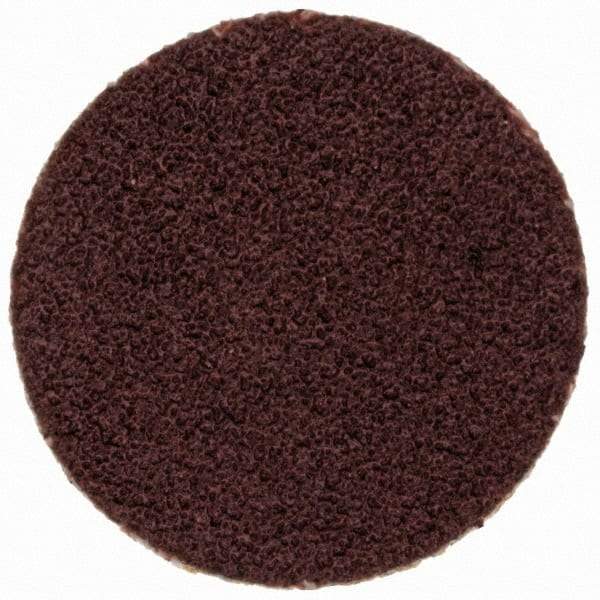 Merit Abrasives - 3/4" Disc Diam, 120 Grit, Aluminum Oxide Quick Change Disc - Type P Attaching System, Coated, Brown, 40,000 RPM, ALO Series - Eagle Tool & Supply