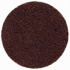 Merit Abrasives - 3/4" Disc Diam, 120 Grit, Aluminum Oxide Quick Change Disc - Type P Attaching System, Coated, Brown, 40,000 RPM, ALO Series - Eagle Tool & Supply