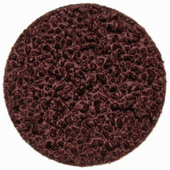 Merit Abrasives - 3/4" Disc Diam, 40 Grit, Aluminum Oxide Quick Change Disc - Type P Attaching System, Coated, Brown, 40,000 RPM, ALO Series - Eagle Tool & Supply