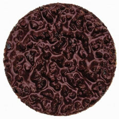 Merit Abrasives - 3/4" Disc Diam, 24 Grit, Aluminum Oxide Quick Change Disc - Type P Attaching System, Coated, Brown, 40,000 RPM, ALO Series - Eagle Tool & Supply