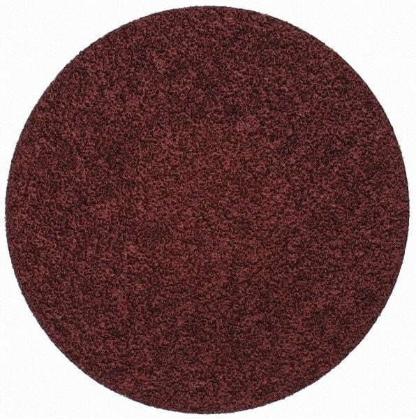 Merit Abrasives - 3" Disc Diam, 50 Grit, Aluminum Oxide Quick Change Disc - Type R Attaching System, Coated, Brown, 20,000 RPM, ALO Series - Eagle Tool & Supply