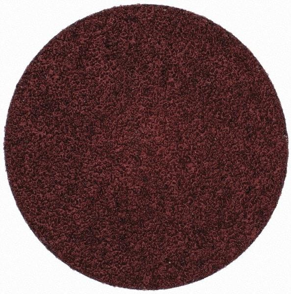 Merit Abrasives - 3" Disc Diam, 40 Grit, Aluminum Oxide Quick Change Disc - Type R Attaching System, Coated, Brown, 20,000 RPM, ALO Series - Eagle Tool & Supply
