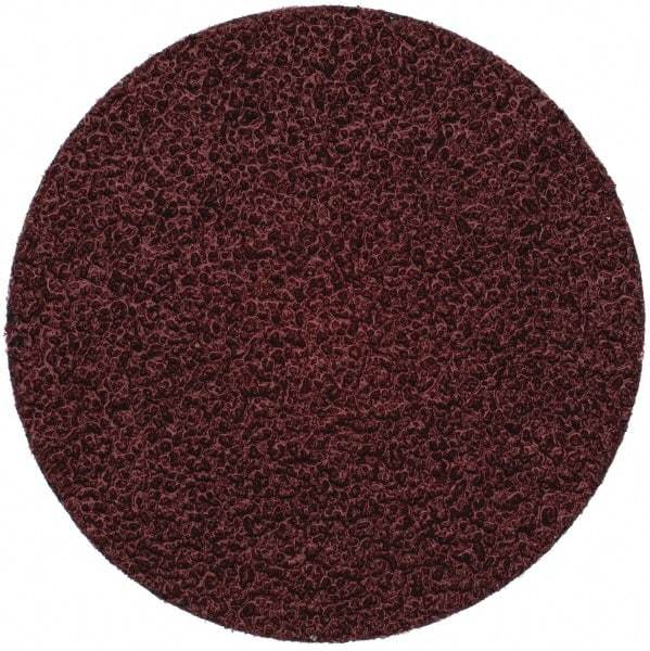 Merit Abrasives - 3" Disc Diam, 36 Grit, Aluminum Oxide Quick Change Disc - Type R Attaching System, Coated, Brown, 20,000 RPM, ALO Series - Eagle Tool & Supply