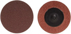 Merit Abrasives - 3" Disc Diam, 180 Grit, Aluminum Oxide Quick Change Disc - Type R Attaching System, Coated, Brown, 20,000 RPM, ALO Series - Eagle Tool & Supply