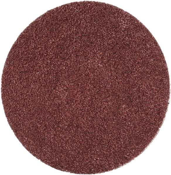 Merit Abrasives - 2" Disc Diam, 60 Grit, Aluminum Oxide Quick Change Disc - Type S Attaching System, Coated, Brown, 30,000 RPM, ALO Series - Eagle Tool & Supply