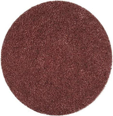 Merit Abrasives - 2" Disc Diam, 60 Grit, Aluminum Oxide Quick Change Disc - Type S Attaching System, Coated, Brown, 30,000 RPM, ALO Series - Eagle Tool & Supply