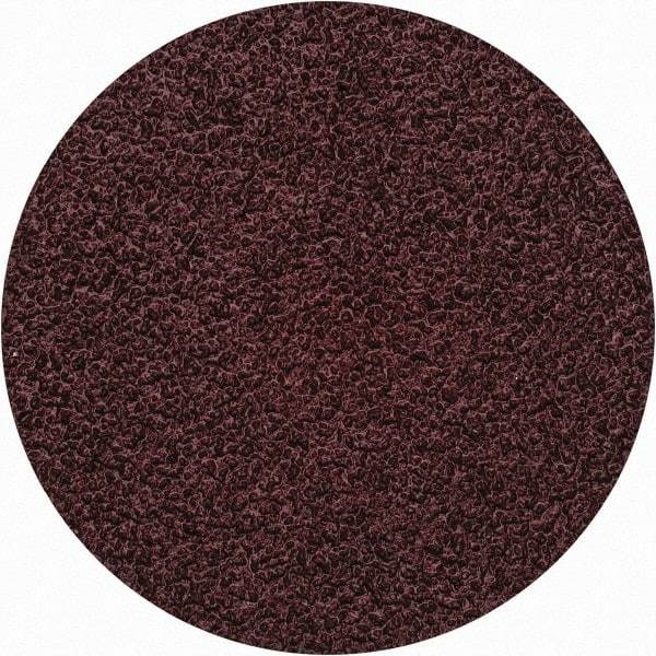 Merit Abrasives - 2" Disc Diam, 50 Grit, Aluminum Oxide Quick Change Disc - Type S Attaching System, Coated, Brown, 30,000 RPM, ALO Series - Eagle Tool & Supply