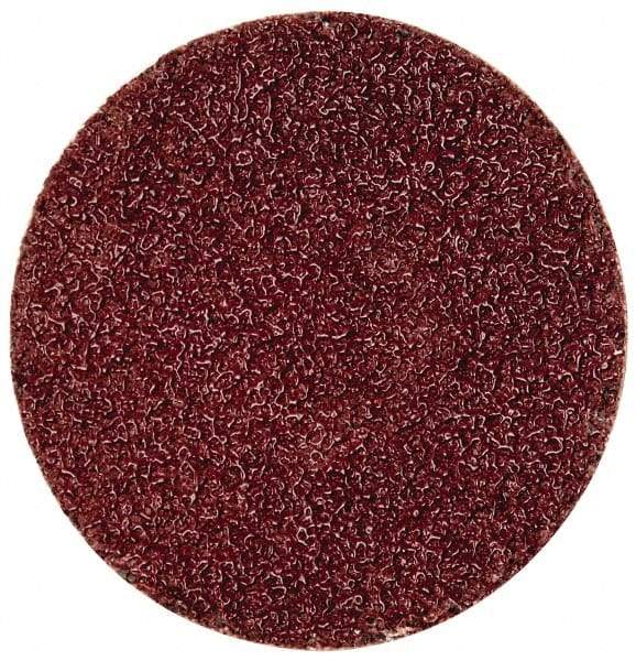 Merit Abrasives - 2" Disc Diam, 40 Grit, Aluminum Oxide Quick Change Disc - Type S Attaching System, Coated, Brown, 30,000 RPM, ALO Series - Eagle Tool & Supply