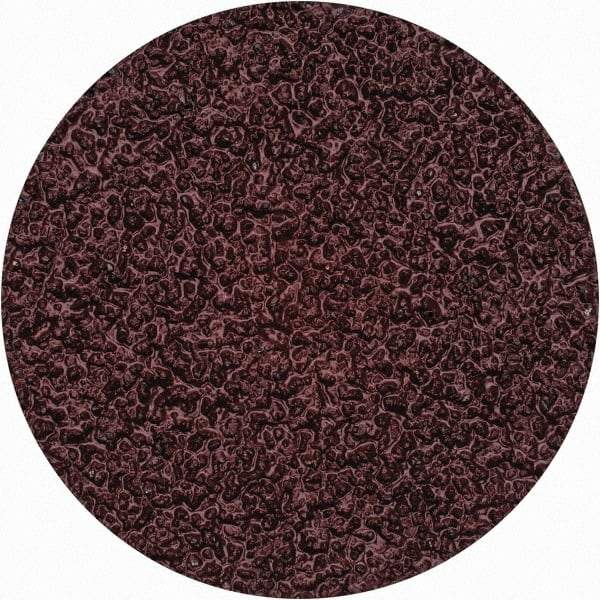 Merit Abrasives - 2" Disc Diam, 36 Grit, Aluminum Oxide Quick Change Disc - Type II Attaching System, Coated, Brown, 30,000 RPM, ALO Series - Eagle Tool & Supply