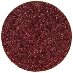 Merit Abrasives - 2" Disc Diam, 24 Grit, Aluminum Oxide Quick Change Disc - Type S Attaching System, Coated, Brown, 30,000 RPM, ALO Series - Eagle Tool & Supply