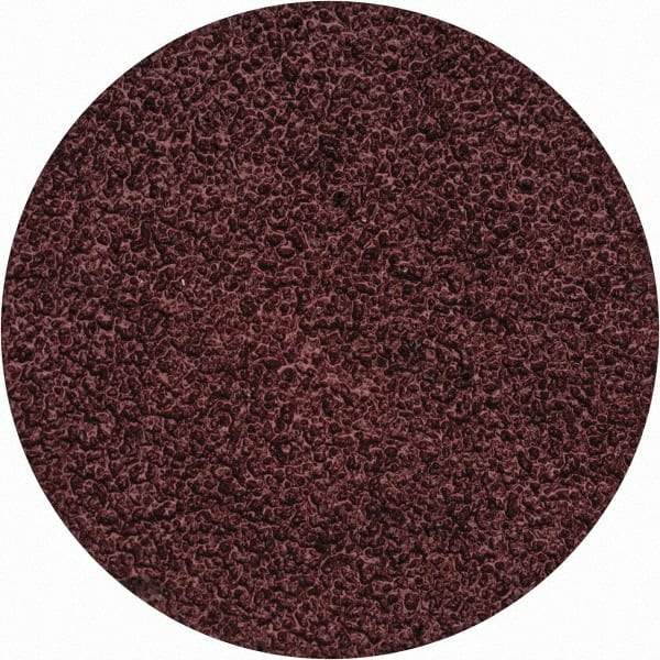 Merit Abrasives - 1-1/2" Disc Diam, 60 Grit, Aluminum Oxide Quick Change Disc - Type S Attaching System, Coated, Brown, 30,000 RPM, ALO Series - Eagle Tool & Supply