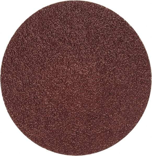 Merit Abrasives - 3" Disc Diam, 50 Grit, Aluminum Oxide Quick Change Disc - Type P Attaching System, Coated, Brown, 20,000 RPM, ALO Series - Eagle Tool & Supply