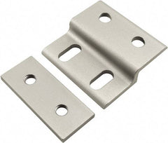 80/20 Inc. - 60mm Wide, Open Shelving Accessory/Component - Aluminum, Clear Anodized Finish, 58mm Long, Use with 30 Series & Bolt Kits 75-3615 & 11-8316 - Eagle Tool & Supply