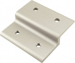 80/20 Inc. - 50mm Wide, Open Shelving Accessory/Component - Aluminum, Clear Anodized Finish, 49mm Long, Use with 25 Series & Bolt Kits 75-3404 & 13-6310 - Eagle Tool & Supply