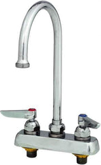 T&S Brass - Standard, 2 Way Design, Deck Mount, Workboard Deck Mount Faucet - 8-3/4 Inch Spout, Lever Handle - Eagle Tool & Supply