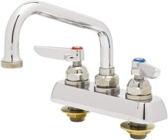 T&S Brass - Standard, 2 Way Design, Deck Mount, Workboard Deck Mount Faucet - 6 Inch Spout, Lever Handle - Eagle Tool & Supply