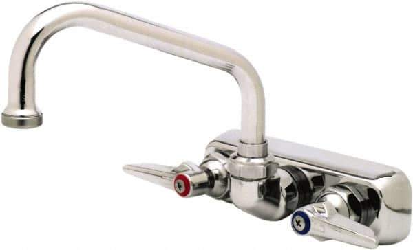 T&S Brass - Standard, 2 Way Design, Wall Mount, Workboard Wall Mount Faucet - 6 Inch Spout, Lever Handle - Eagle Tool & Supply