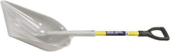 Ability One - 19" High x 14-1/4" Wide Round Steel Shovel - 29" Long Fiberglass Straight Handle - Eagle Tool & Supply