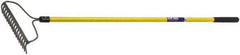 Ability One - Bow Rake with 57" Straight Fiberglass Handle - 16 Tines, 2-1/2" Tine Length - Eagle Tool & Supply