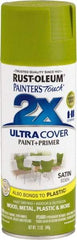 Rust-Oleum - Eden (Color), Satin, Enamel Spray Paint - 8 Sq Ft per Can, 12 oz Container, Use on Multipurpose - Eagle Tool & Supply