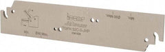 Iscar - 1.26" Blade Height, 0.098" Blade Width, 5-29/32" OAL, Neutral Cut, Single End Indexable Cut-Off Blade - TGFH Blade, Tang-Grip Series - Eagle Tool & Supply