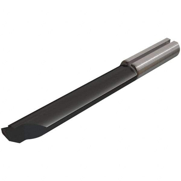 Iscar - 6.8mm Min Bore Diam, 20mm Max Bore Depth, 7mm Shank Diam, Profile Boring Bar - 0.008" Corner Radius, Right Hand Cut, Solid Carbide, TiAlN/TiN Finish - Exact Industrial Supply