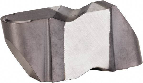 Kennametal - 4094NR K Grade KCU25, 4.78mm Cutting Width Carbide Grooving Insert - 6.35mm Max Depth of Cut, Left Hand, 2.39mm Corner Radius, AlTiN Finish - Eagle Tool & Supply
