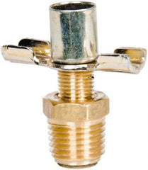 Parker - 1/4" Pipe, External Seal Drain Cock & Shutoff Valve - 1/4-18 Thread, 150 Max psi - Eagle Tool & Supply