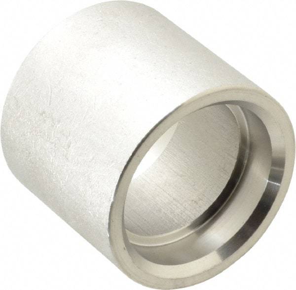 Merit Brass - 1-1/2" Grade 316 Stainless Steel Pipe Coupling - Socket Weld x Socket Weld End Connections, 150 psi - Eagle Tool & Supply