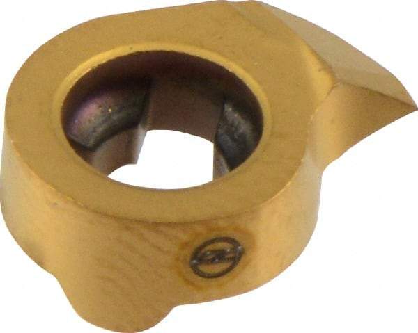 Iscar - 11MT005GIQL Grade IC528, Carbide Grooving Insert - 2mm Max Depth of Cut, Neutral, 0.05mm Corner Radius, TiCN/TiN Finish - Eagle Tool & Supply