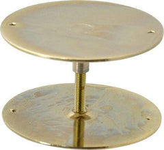 Don-Jo - 2-5/8" Diam Filler Plate - Steel, Brass Plated Finish - Eagle Tool & Supply