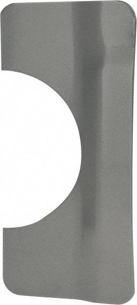 Don-Jo - 7" Long x 3-1/4" Wide, Latch Protector - Silver Coated Steel - Eagle Tool & Supply