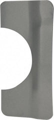Don-Jo - 7" Long x 3-1/4" Wide, Latch Protector - Silver Coated Steel - Eagle Tool & Supply