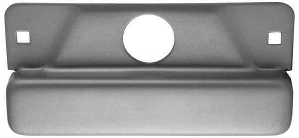 Don-Jo - 8" Long x 3-1/2" Wide Strike Protector - Silver Coated Steel - Eagle Tool & Supply