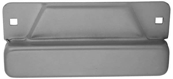 Don-Jo - 8" Long x 3-1/2" Wide Strike Protector - Silver Coated Steel - Eagle Tool & Supply