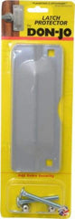 Don-Jo - 7" Long x 2-3/4" Wide, Latch Protector - Silver Coated Steel - Eagle Tool & Supply