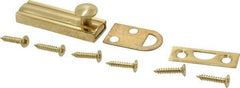Don-Jo - 2" Long, 1/2" Wide Brass Slide Bolt - US3 Bright Brass - Eagle Tool & Supply