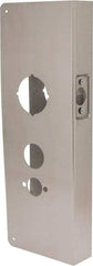 Don-Jo - 5" Wide x 15" High, Stainless Steel, Door Reinforcer - 1-3/4" Thick Door, 2-3/4" Backset - Eagle Tool & Supply