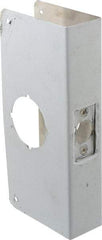 Don-Jo - 4" Wide x 9" High, Stainless Steel, Door Reinforcer - 1-3/4" Thick Door, 2-3/8" Backset - Eagle Tool & Supply